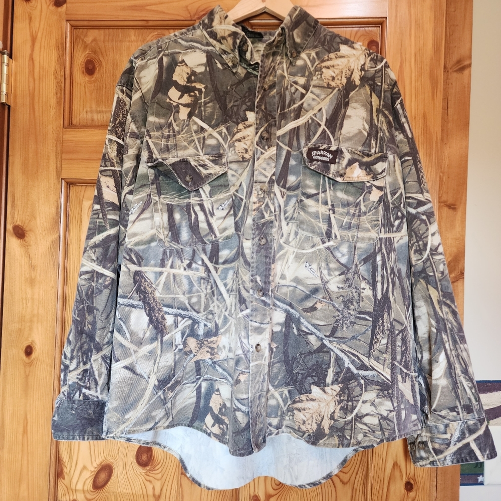 Spartan Outdoors Advantage Max 4 Camo Button-Up Shirt, XL